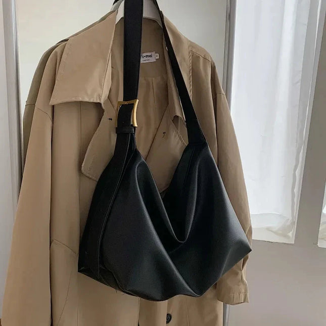 Minimalist Vegan Leather Shoulder Bag – Stylish & Practical Everyday Tote for Women