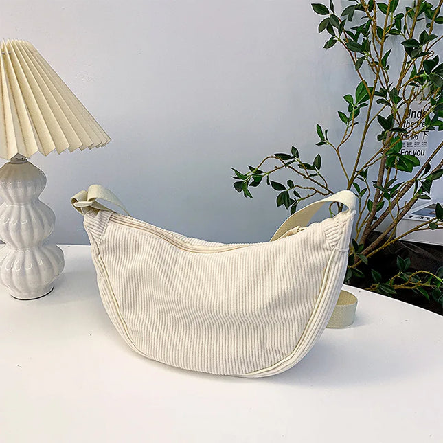 Corduroy Crossbody Bag – Soft, Lightweight & Stylish Everyday Purse