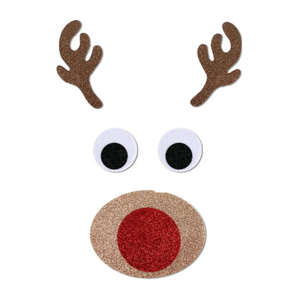 Reusable Christmas Window Stickers – Cotton & Paper Holiday Décor for Windows and Doors (Multiple Sizes)