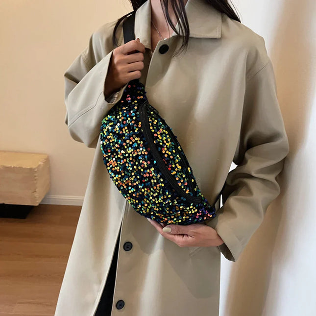 Trendy Crossbody Fanny Pack with Vibrant Print – Adjustable Waist Bag for Daily Use & Festivals