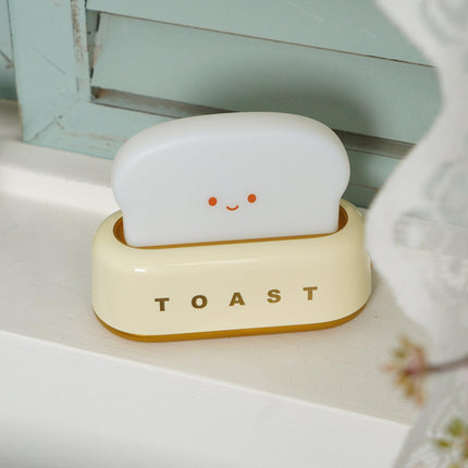 Retro Toaster Table Lamp with LED Light & Rechargeable Battery – Fun Vintage Home Decor Accent