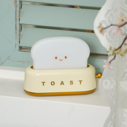Retro Toaster Table Lamp with LED Light & Rechargeable Battery – Fun Vintage Home Decor Accent