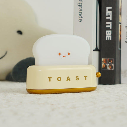 Retro Toaster Table Lamp with LED Light & Rechargeable Battery – Fun Vintage Home Decor Accent