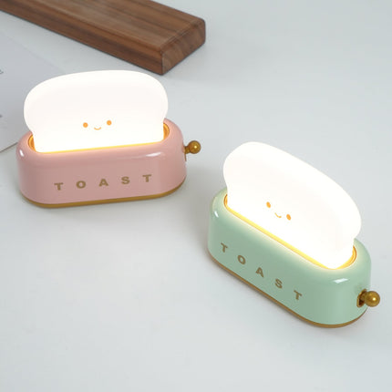 Retro Toaster Table Lamp with LED Light & Rechargeable Battery – Fun Vintage Home Decor Accent