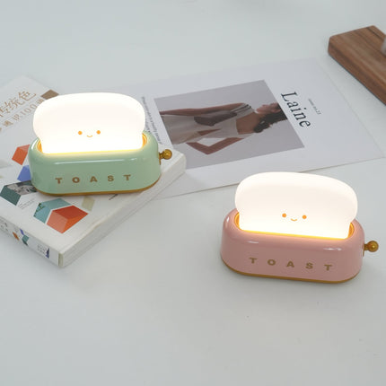 Retro Toaster Table Lamp with LED Light & Rechargeable Battery – Fun Vintage Home Decor Accent