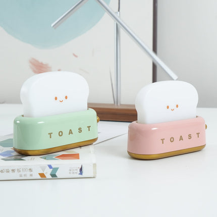 Retro Toaster Table Lamp with LED Light & Rechargeable Battery – Fun Vintage Home Decor Accent