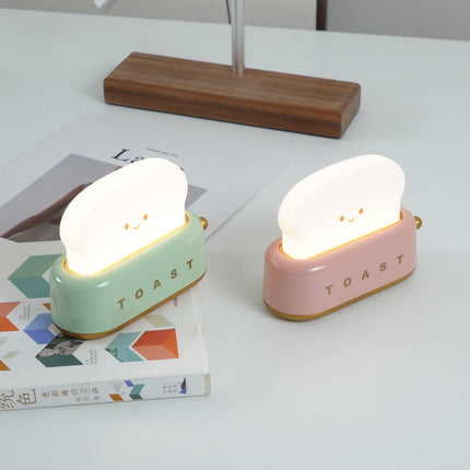 Retro Toaster Table Lamp with LED Light & Rechargeable Battery – Fun Vintage Home Decor Accent