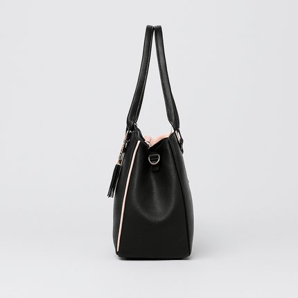 Trendy Black Women’s Handbag – Adjustable Shoulder Strap