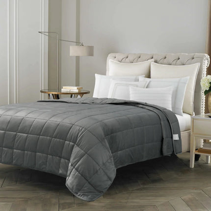Grey Weighted Blanket – Deep Pressure Therapy for Better Sleep & Stress Relief