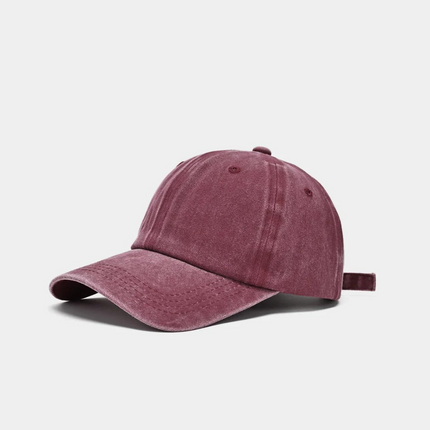 Men’s Adjustable Solid Color Baseball Cap – Classic Plain Design, Lightweight & Comfortable