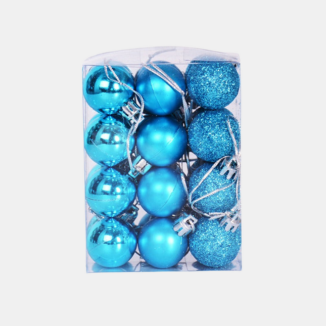 Colorful Hanging Christmas Ornaments 1.6" x 1.6" – Durable Indoor Holiday Decorations Set
