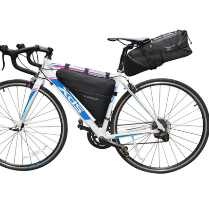 Waterproof Bike Frame Bag – Slim Triangle Pouch with Zipper & Large Storage Space