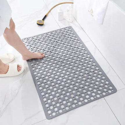Non-Slip Shower Mat with Drain Holes – Safe, Hygienic & Durable PVC Bath Mat
