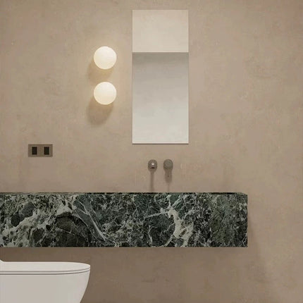 Modern Wall Sconce with Frosted Glass Shade & Built-In LED – Elegant Indoor Lighting Fixture