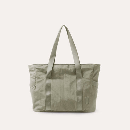 Black Tote Bag with Yoga Mat Holder – Water-Resistant & Laptop Compartment – Perfect for Gym, Work, or Beach