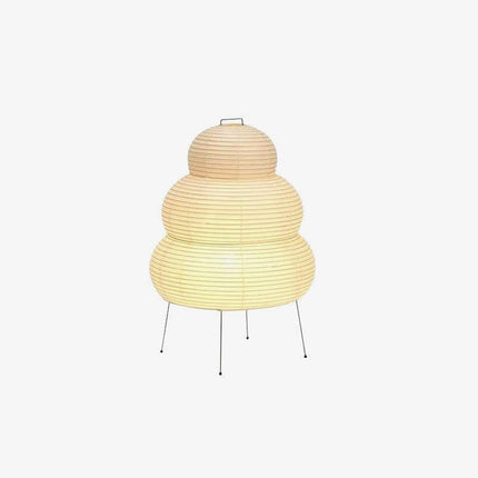 Lumi Biegung Japanese Washi Paper Table Lamp 12" – Soft Warm LED Light for Cozy Home Ambiance