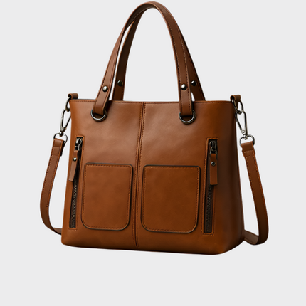 Zoe Vegan Leather Shoulder Bag – Stylish, Sustainable & Spacious Handbag for Women