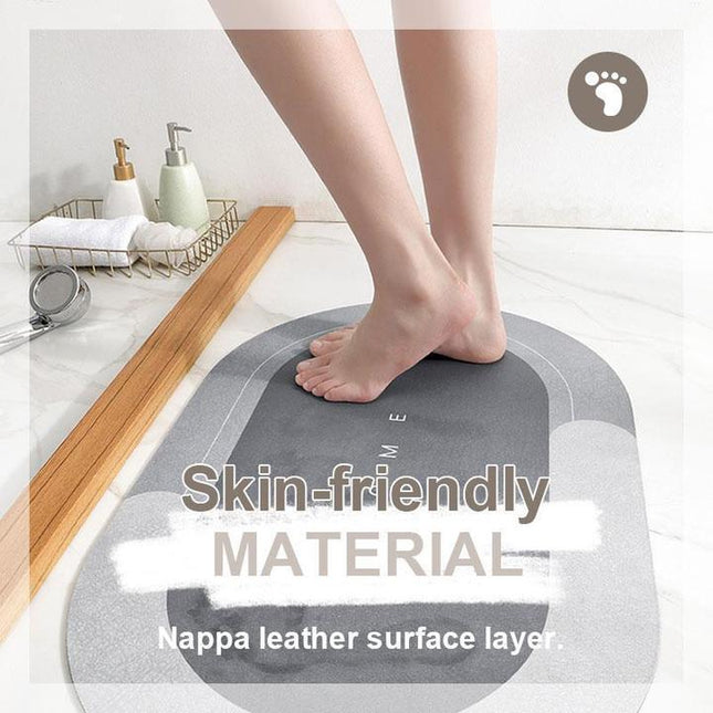 Quick-Dry Bath Mat 20" x 31" – Soft, Absorbent & Non-Slip Bathroom Rug for Modern Homes