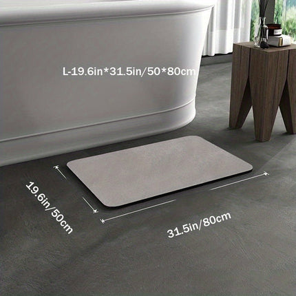 AquaGrip Diatomite Bath Mat 16" x 24" – Quick-Dry Non-Slip Bathroom Floor Mat for Safe & Stylish Comfort