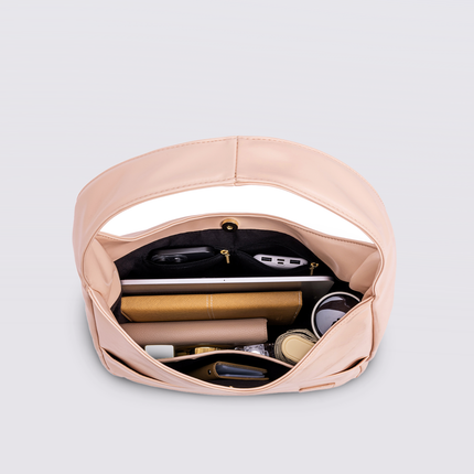 Minimalist Hobo Shoulder Bag – Vegan Leather
