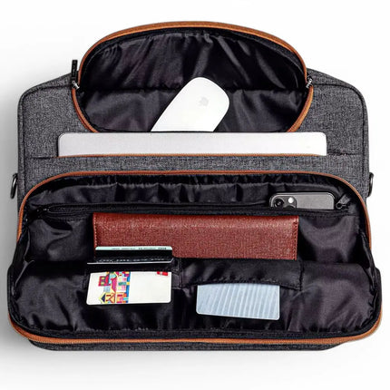 Water-Resistant 17-Inch Laptop Bag for Men – Spacious & Stylish