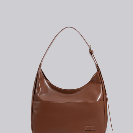 Black Shoulder Bag – Minimalist & Spacious Vegan Leather Design
