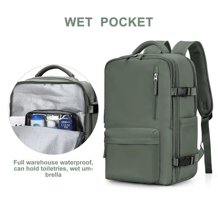Waterproof Travel Backpack with USB Port – 30L Hiking & Commuter Backpack for Men & Women