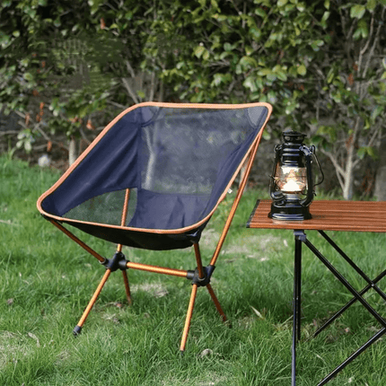 Lightweight Folding Camping Chair – Breathable Mesh, Compact Design, 120kg Capacity – Ideal for Outdoor Adventures, Festivals & Beach Days