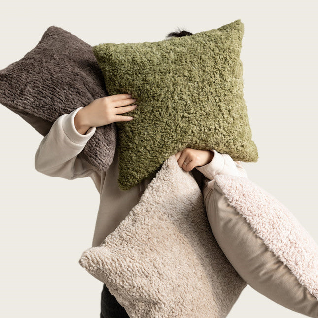 Luxury 18" x 18" Decorative Throw Pillow – Soft Feather-Filled Accent Cushion for Sofa or Bed