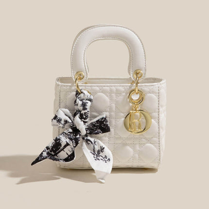Chic-Bow Mini Handbag – Elegant Bow-Detail PU Leather Crossbody Bag for Women