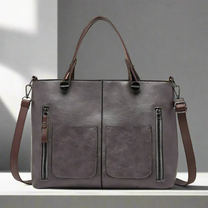 Zoe Vegan Leather Shoulder Bag – Stylish, Sustainable & Spacious Handbag for Women