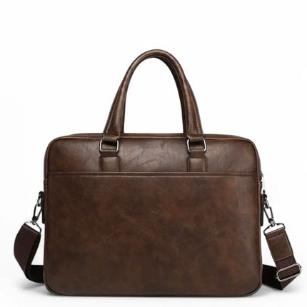 Premium 14-Inch Leather Laptop Bag for Men – Timeless Elegance & Robust Protection