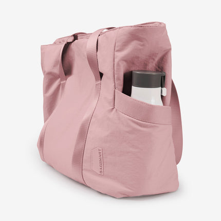 Black Tote Bag with Yoga Mat Holder – Water-Resistant & Laptop Compartment – Perfect for Gym, Work, or Beach