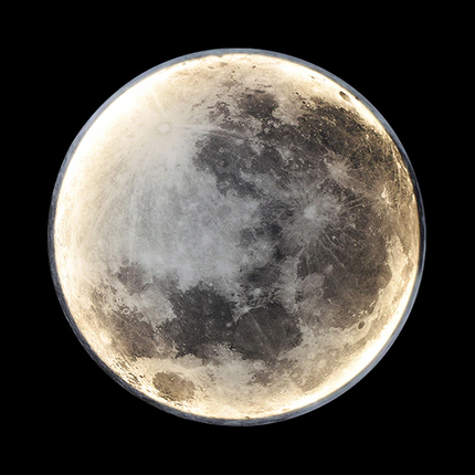 Magical LED Moon Wall Lamp – Soft Lunar Light for Bedroom & Living Room Décor