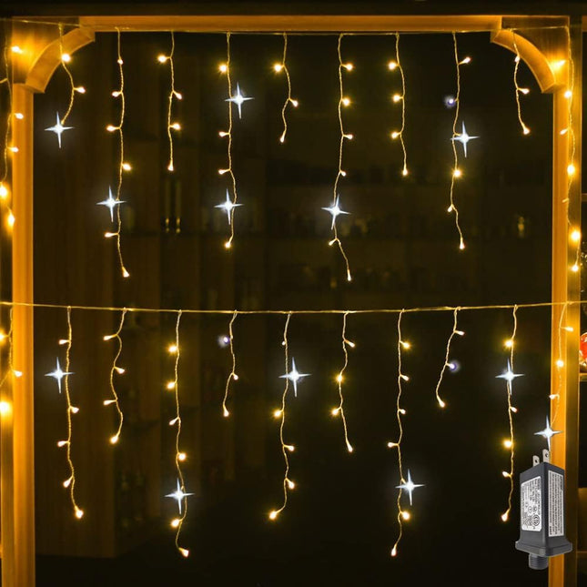 Outdoor LED Christmas String Lights – Warm White, Waterproof & Energy-Efficient Holiday Decor (10ft–65ft)
