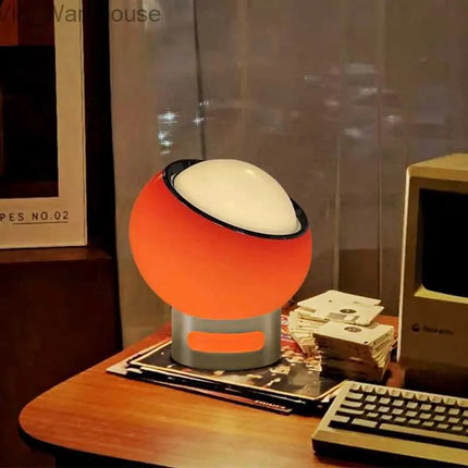 Elegant Opal Glass Table Lamp 15.7" H x 9.8" D – Soft Ambient Lighting for Living Room, Bedroom & Reading Nooks