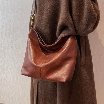 Estelle Luxe Women's Leather Shoulder Bag – Spacious & Stylish Handbag for Daily Use & Travel