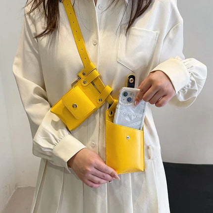 Mini Crossbody Phone Wallet – Compact Leather Purse with Adjustable Strap – Ideal for Travel, Festivals & Daily Use