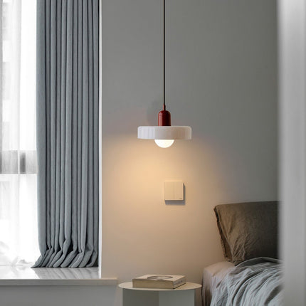Color-Splash Glass Pendant Light 9.8" º 7.1" / 13.8" º 8.7" – Modern Adjustable Hanging Lamp for Kitchen, Dining & Living Room