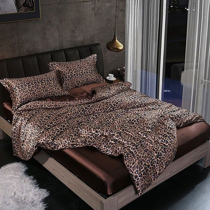 Luxury Silk Satin 4-Piece Bedding Set – Hypoallergenic, Cooling, and Ultra-Soft for Queen & King Beds