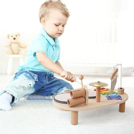 Children’s Drum Set – First Musical Discovery Toy for Toddlers – Interactive Sound Effects, Educational Play, Safe & Non-Toxic Materials