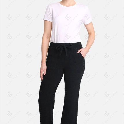 Women’s Luxe Microfiber Lounge Pants with Pockets & Drawstring – Soft Loungewear Bottoms