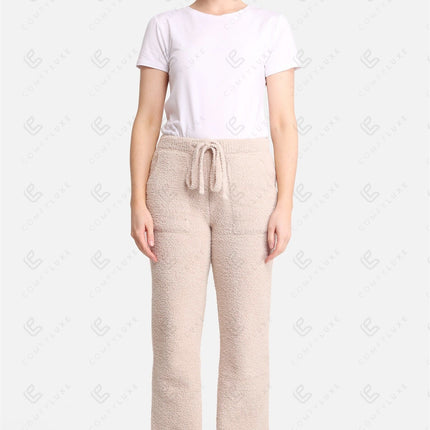 Women’s Luxe Microfiber Lounge Pants with Pockets & Drawstring – Soft Loungewear Bottoms