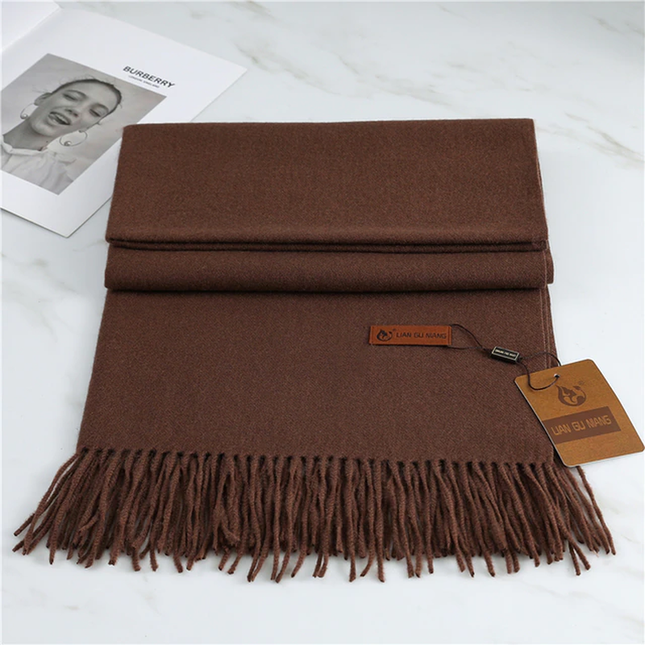 Krystal Cashmere Scarf – Women's Premium Warm & Stylish Winter Shawl in 10 Trendy Colors
