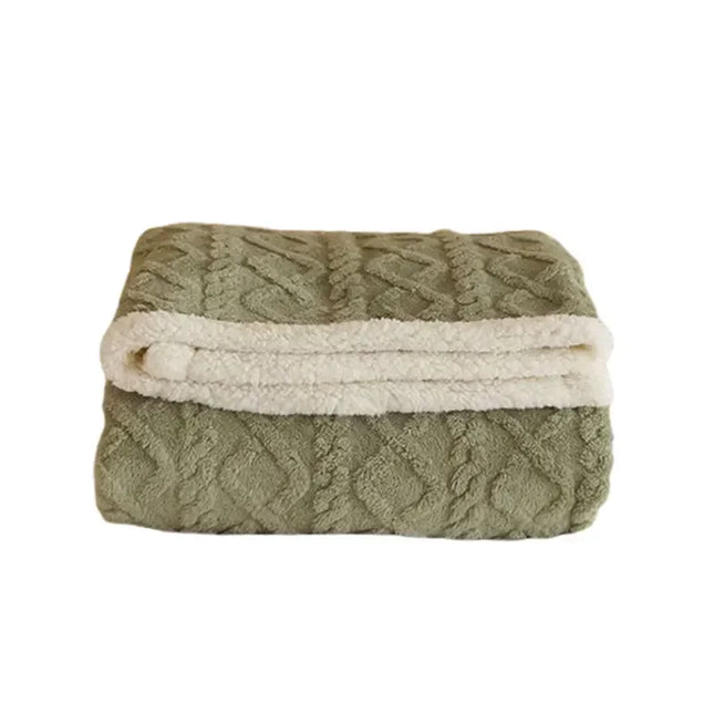 Double-Sided Fluffy Fleece Blanket – Ultra Soft Warm Throw for Couch & Bed | Cozy Plush Blanket in Multiple Colors