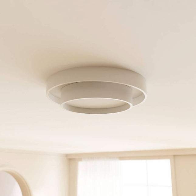 Modern LED Ceiling Light 23.6" – Elegant Dimmable Fixture for Living Room & Bedroom