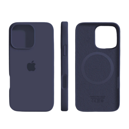 MagSafe Silicone iPhone Case – Shockproof Protection with Soft Microfiber Lining | Premium Slim Cover