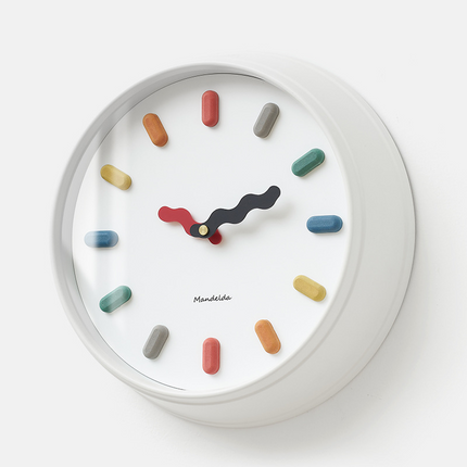 3D Scandinavian Wall Clock 13" – Silent Sweep Movement, Modern Nordic Minimalist Design