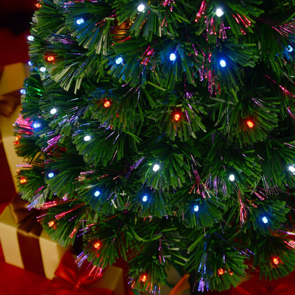 Pre-Lit Artificial Christmas Tree with Star – Realistic LED Holiday Tree for Indoor Decoration