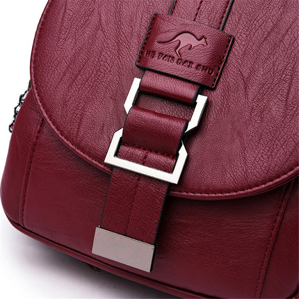 Multi-Way Women’s Backpack & Handbag – Stylish Leather Shoulder Bag for Daily Use